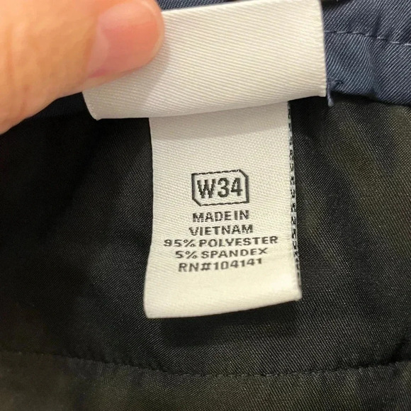 Slazenger Lightweight Golf Shorts navy Mens 36 10" Inseam Stretch Athletic - Picture 4 of 4